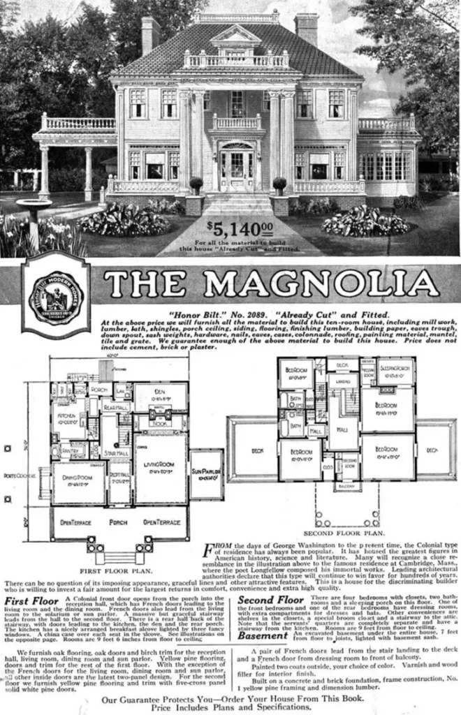 Who Really Designs The Suburbs? 2 Sears kit home catalogue page or early twentieth century pattern book house plan3
