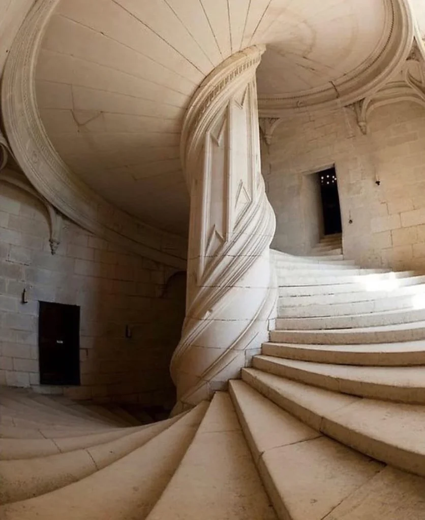 Leonardo da vincis double helix staircase inside the v0 o0da2jx7eci11