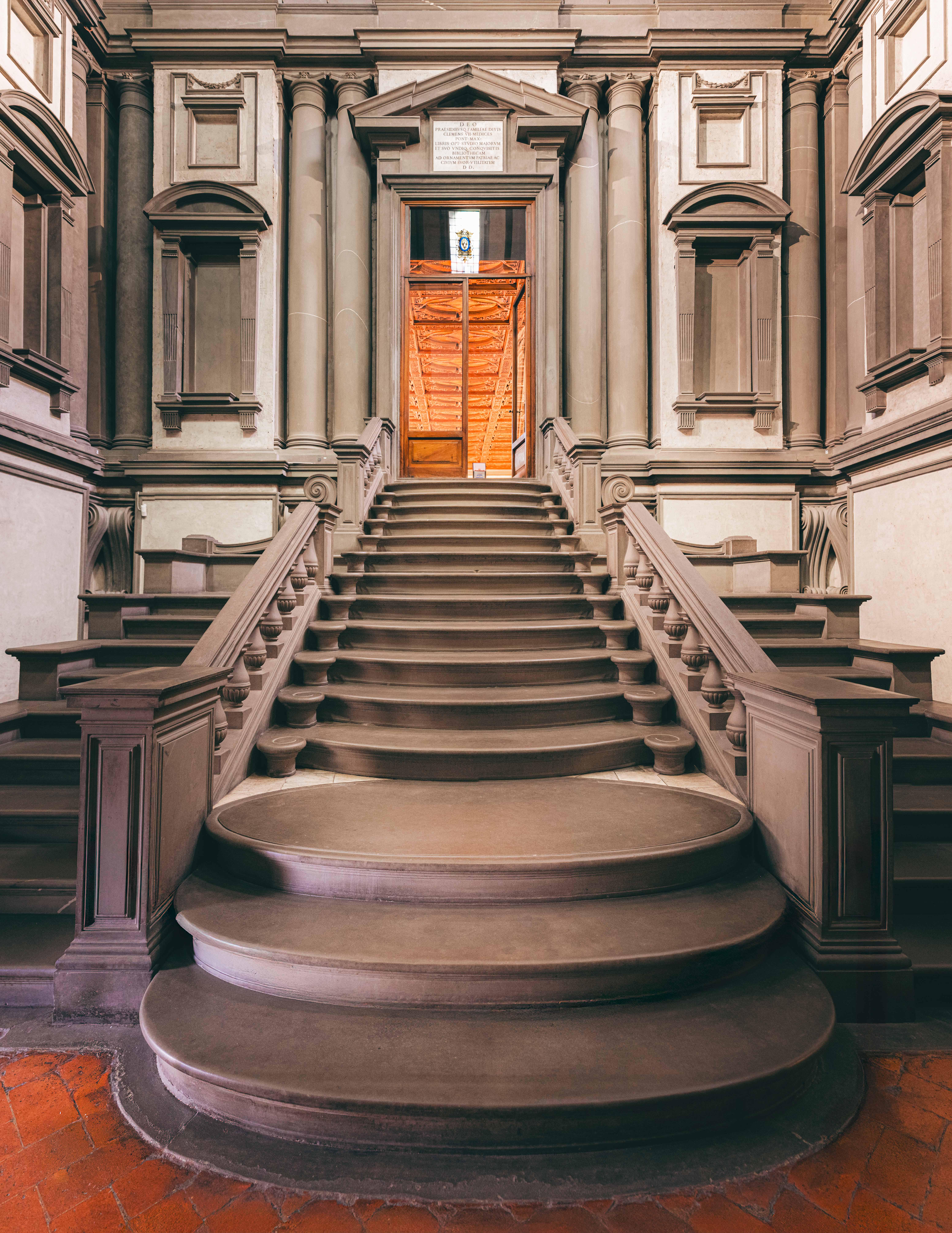 Michelangelo stairs laurentian library michelangelo