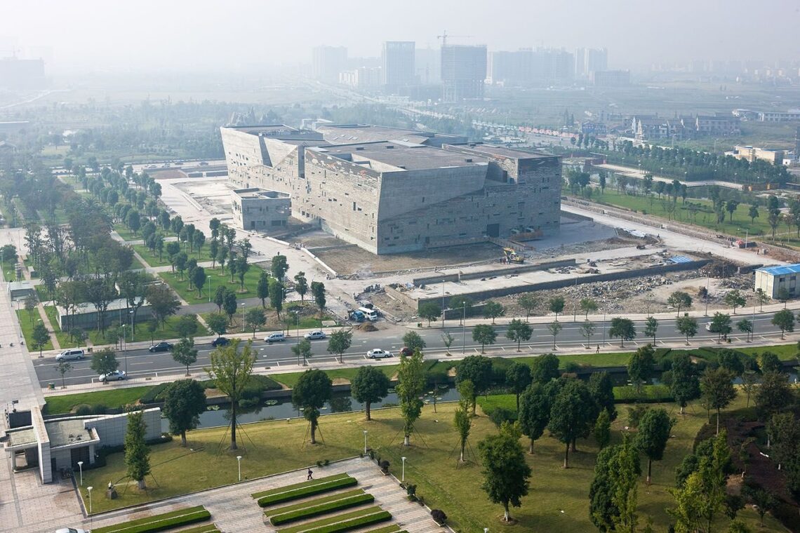Aerial view - ningbo historical museum in china - wang shu - © iwan baan