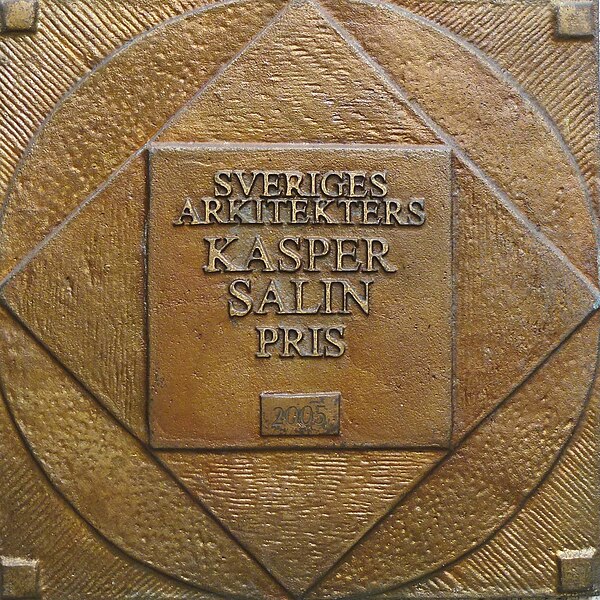 The kasper salin prize (swedish: kasper salin-priset)