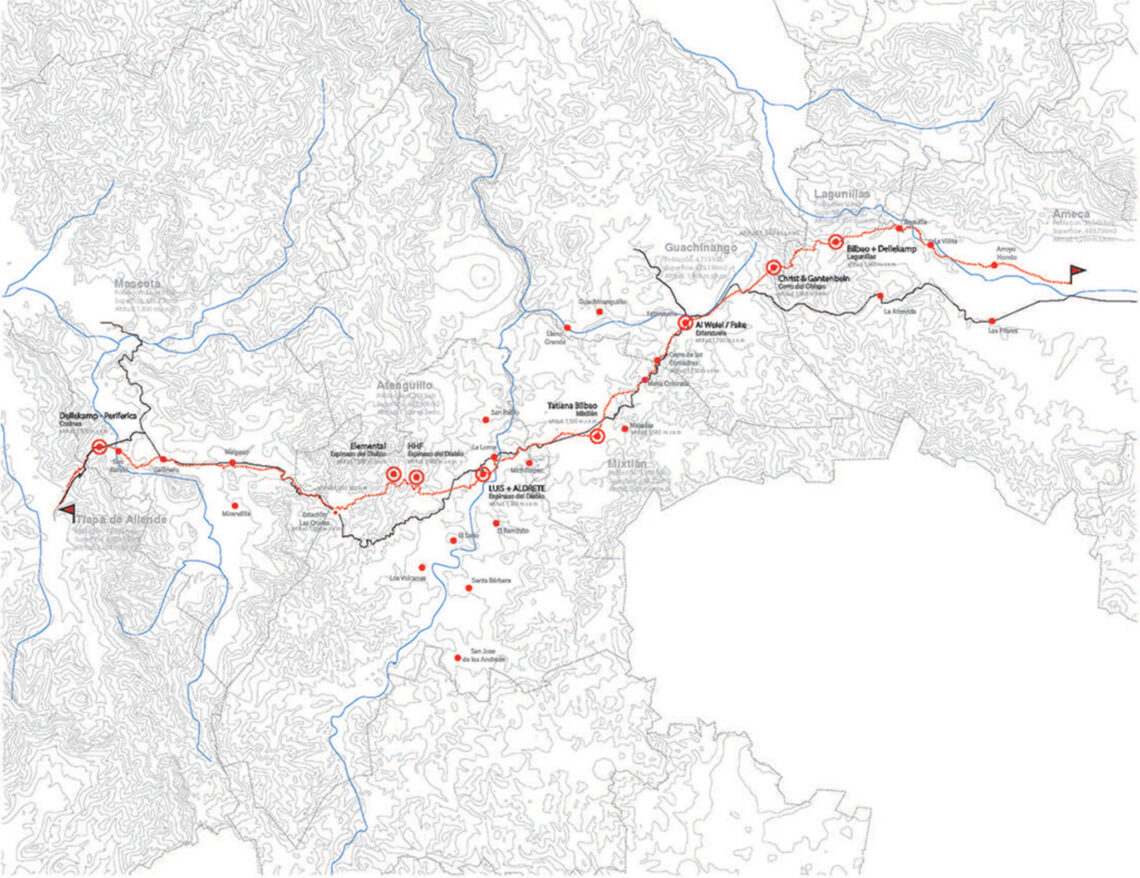 Tatiana Bilbao: Biography, Works, Awards 108 Tatianabilbao estudio ruta del peregrino jalisco map route 01